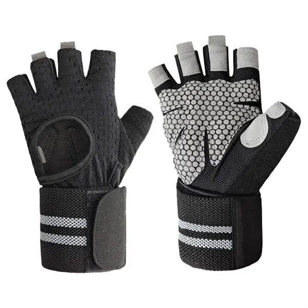 Wrist Support Fingerless Gloves for Sports