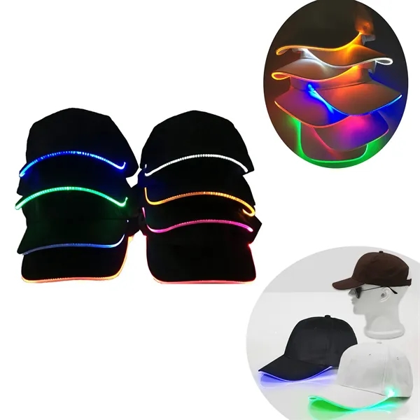 LED Baseball Hat with Adjustable Fit and Bright Lights