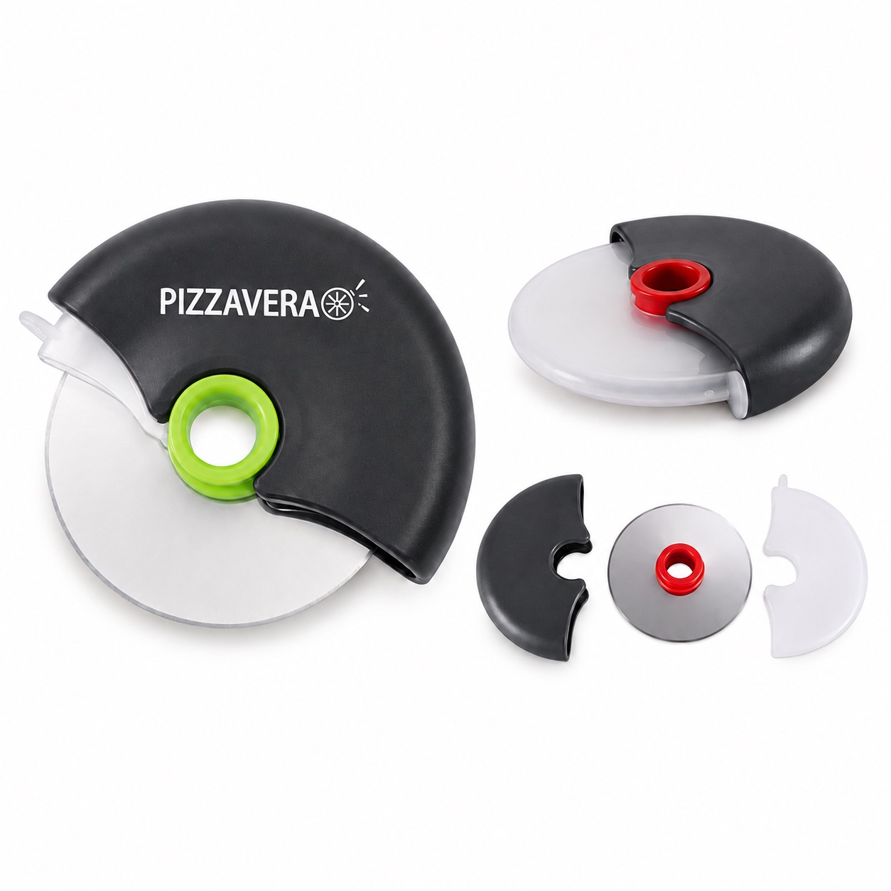 Pizza Slicing Wheel with Stainless Steel Blade Cover
