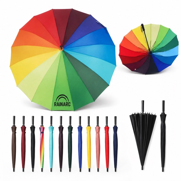 45 Inch One Touch Compact Folding Umbrella