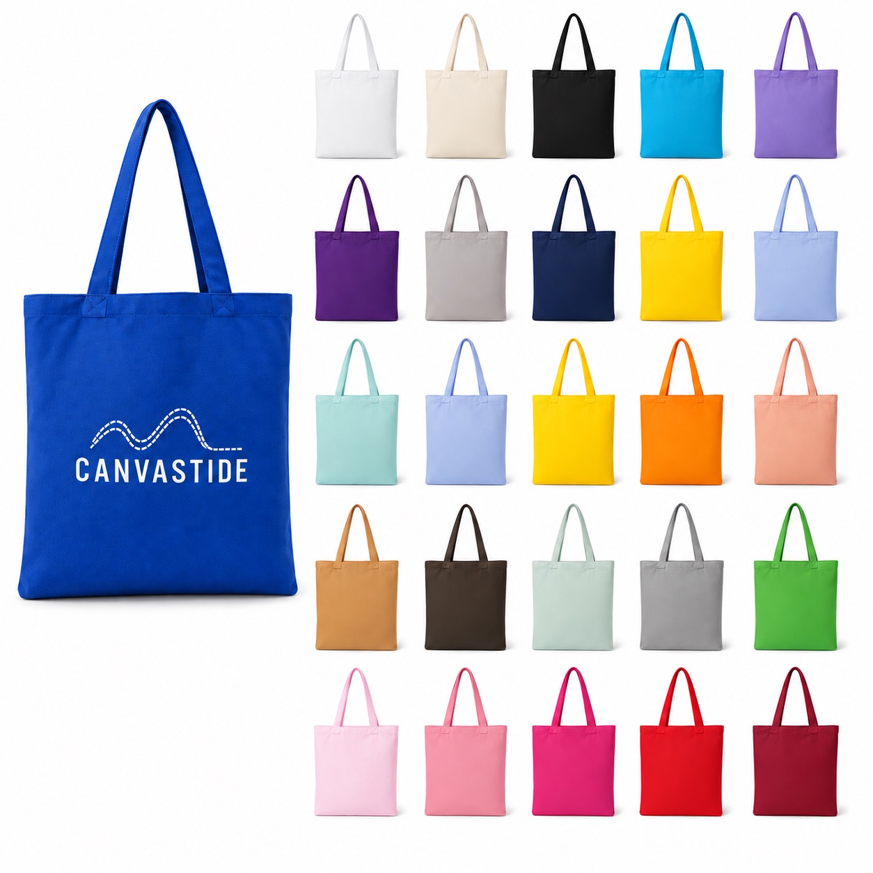 Natural Canvas Cotton Shopping Tote