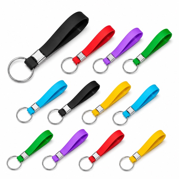 Silicone Keychain in Vibrant Colors