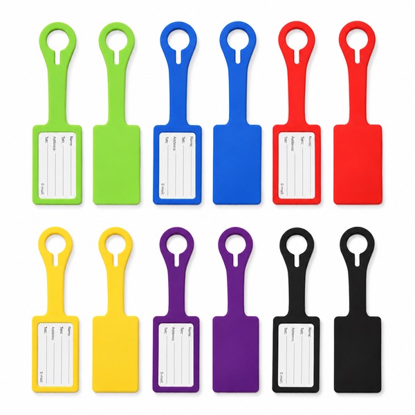 Durable Silicone Travel Tag with Built In ID Card