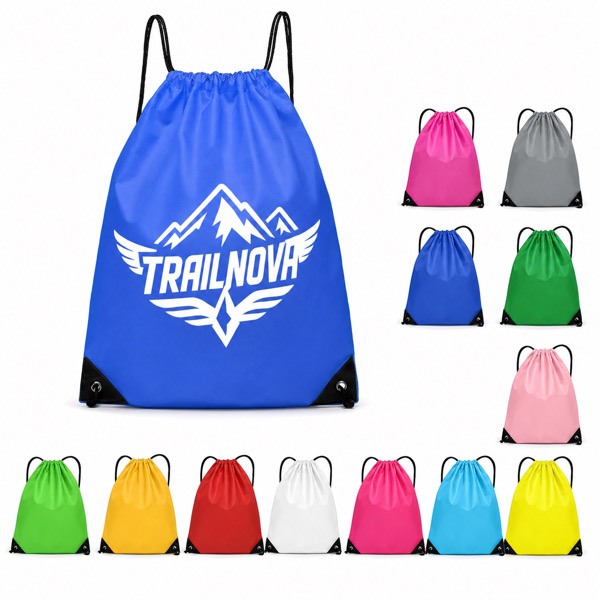 Waterproof Polyester Drawstring Bags 16.54x13.39 Inch