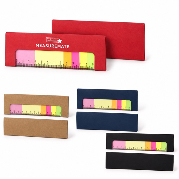 Portable Custom Ruler Note Set with Kraft Cover