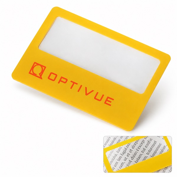 Custom 4X Magnifier Card With Ruler Scale