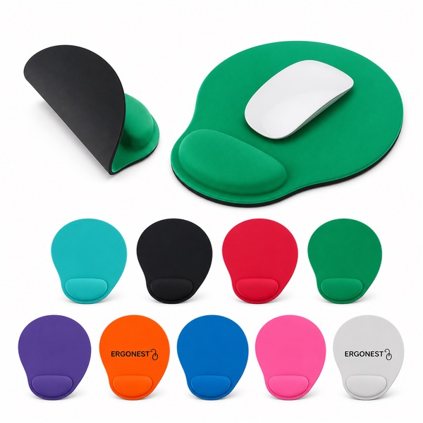 EVA Base Mouse Pad Wrist Rest 80x20x230mm — Eva — Black