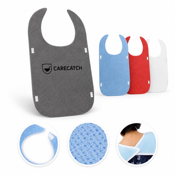 Senior Feeding Bib, Water-Resistant Polyester
