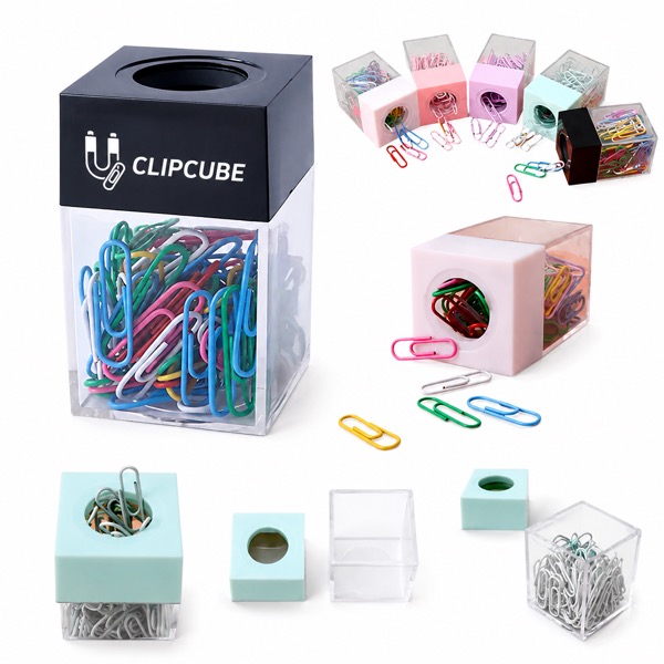 Magnetic Top Plastic Case for Paper Clips