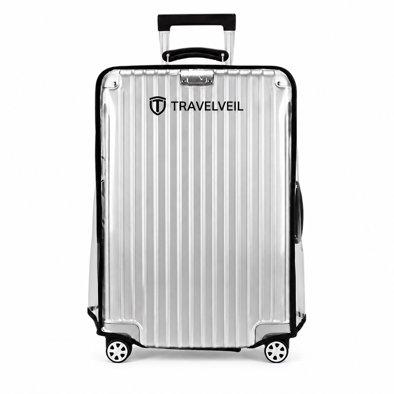 Clear PVC Luggage Cover with Top Loading Opening