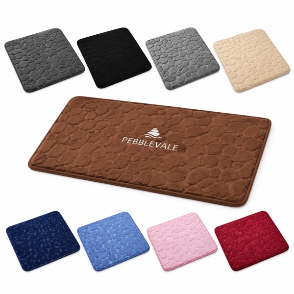 3 Inch Coral Fleece Pebble Pattern Mat