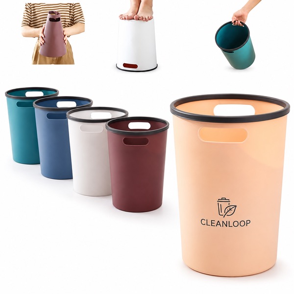 Round 100 lb Trash Can With 9.25 Inch Opening