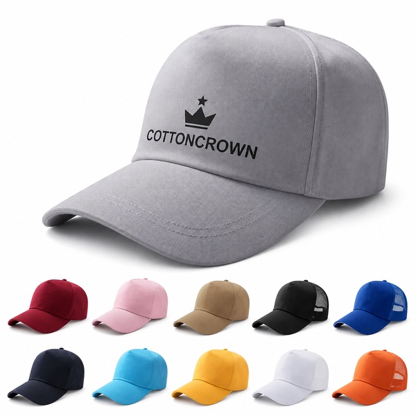 Custom Logo Cotton Baseball Cap with Adjustable Fit