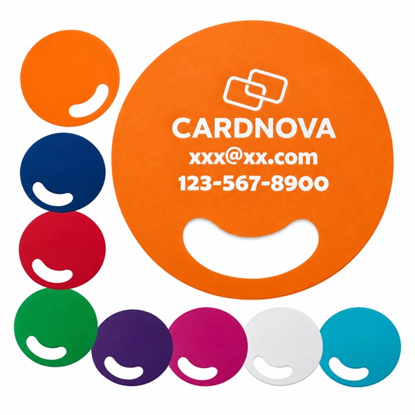 Promotional PP Hand Fan with Thumb Slot