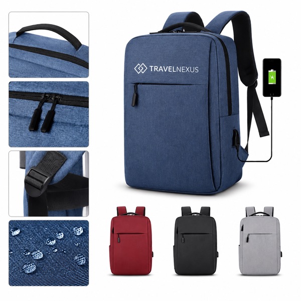 Work School Travel Backpack with 15.6 Inch Laptop Sleeve