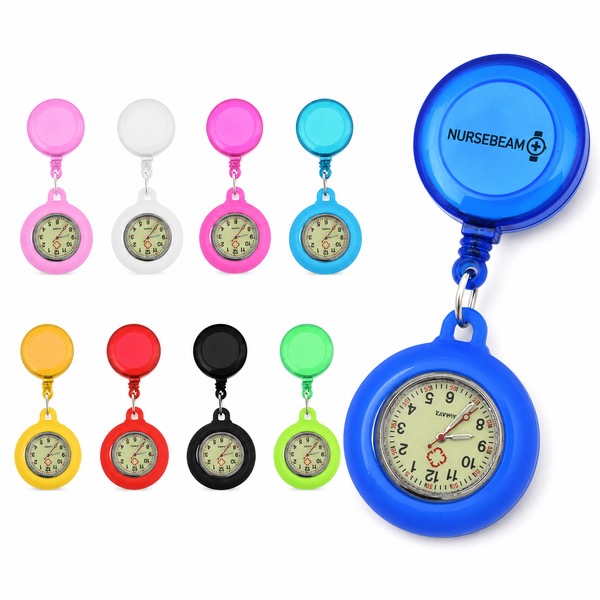 Medical Nurse Watch with 05-60 Numeric Dial — Silicone — White