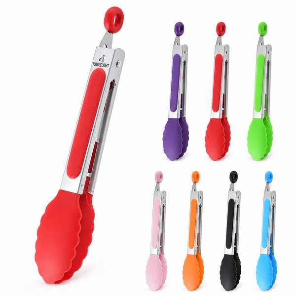 Food-Grade Nylon Tongs with Soft Silicone Handles