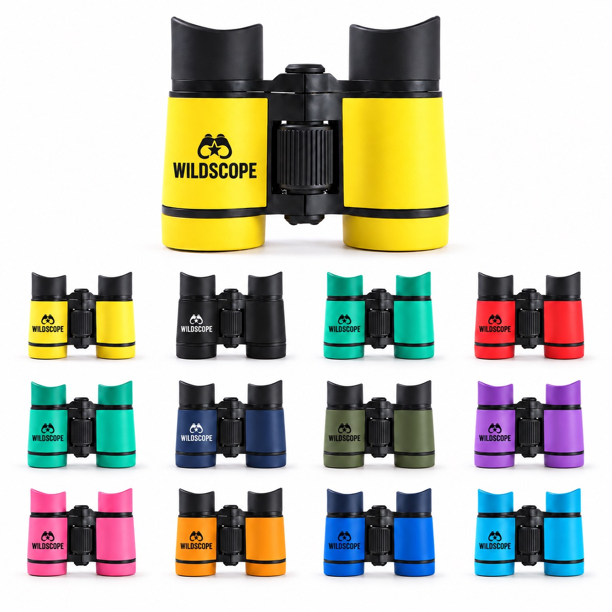 Kids Outdoor Binoculars With Soft Rubber Eyepieces