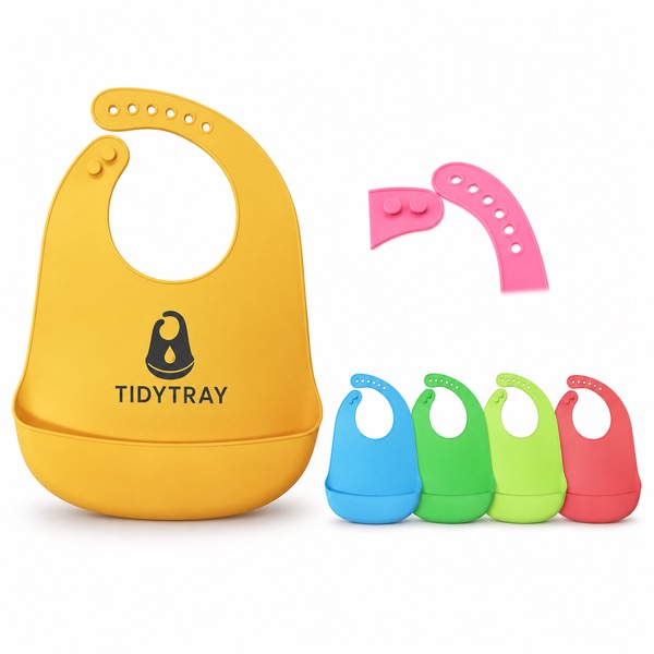 Waterproof Baby Bib with Six Adjustable Neck Sizes