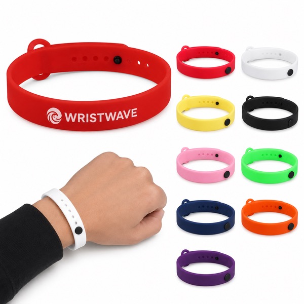 Silicone Wristband with Adjustable Engraving Surface