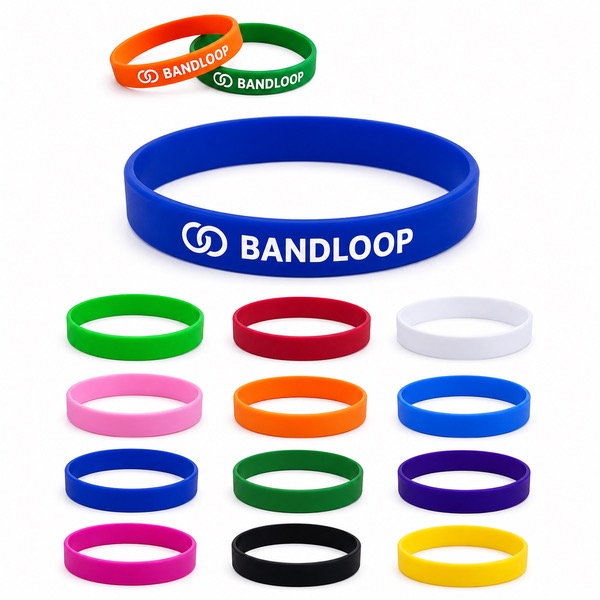Customizable 8 Inch Silicone Sports Wristband
