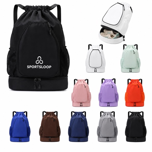 Durable Lightweight Fitness Drawstring Backpack