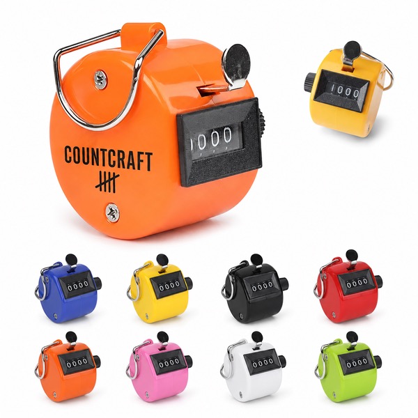 Four-Digit ABS Plastic Handheld Counter — Abs — Blue