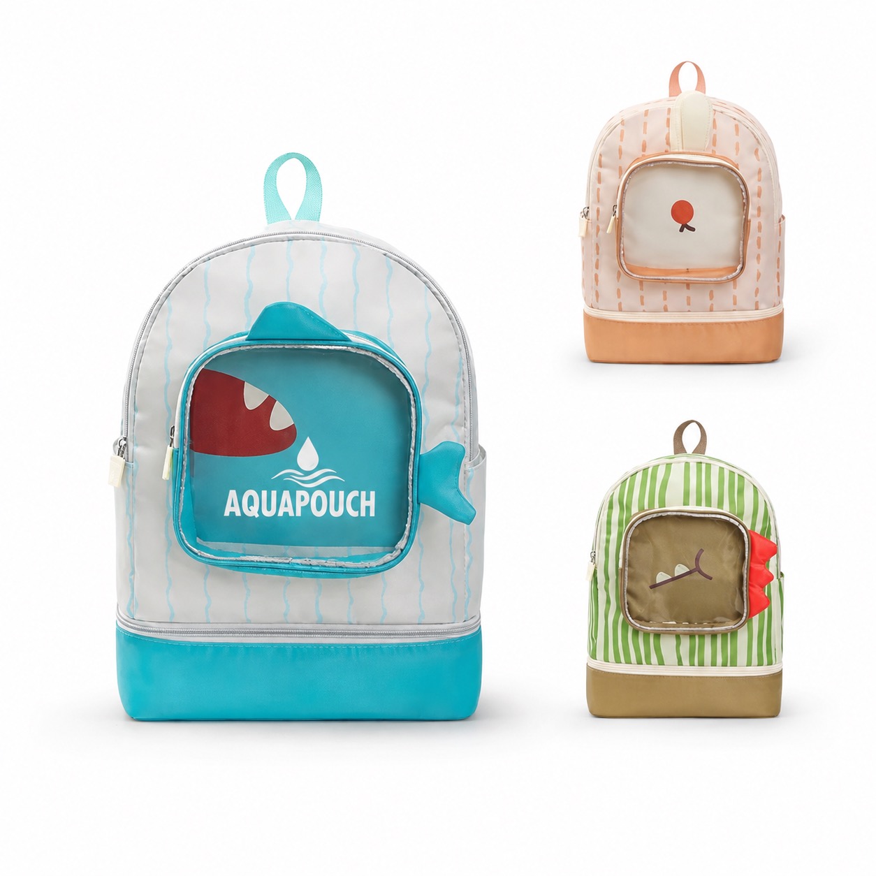 Water Resistant Oxford Swim Bag with Two Sections