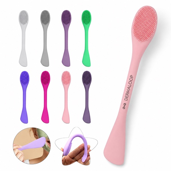 Dual-Ended Silicone Beauty Brush for Masks and Cleansing