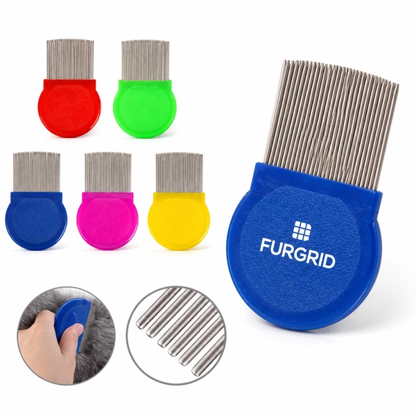 Fine Flexible Pin Pet Debris Comb