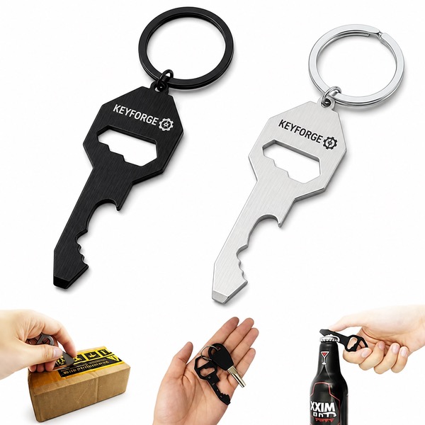 4 Function Keychain Tool with Cord Cutter and Wrench