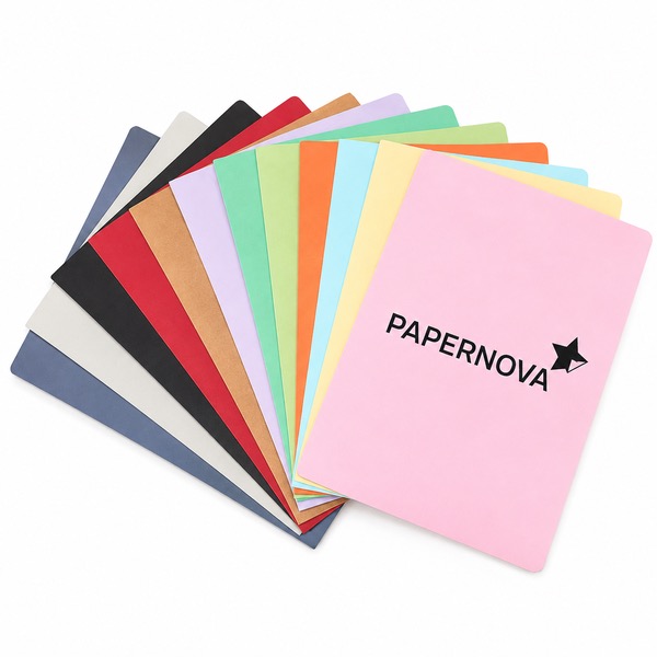 A4 Office File Folder with Cover Label Frame — Paper — Red