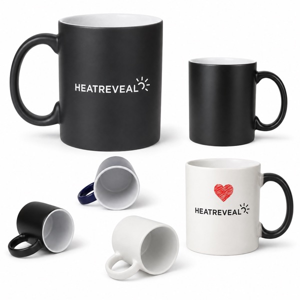White Porcelain Color-Changing Coffee Mug