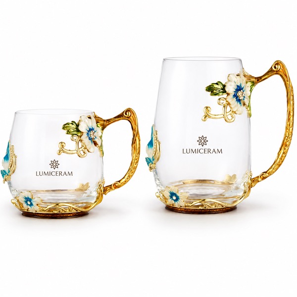 Heat Resistant Modern Glass Drink Mug