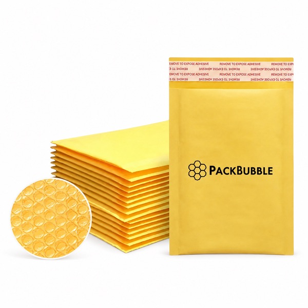 Eco-Friendly Kraft Bubble Bags for Shipping