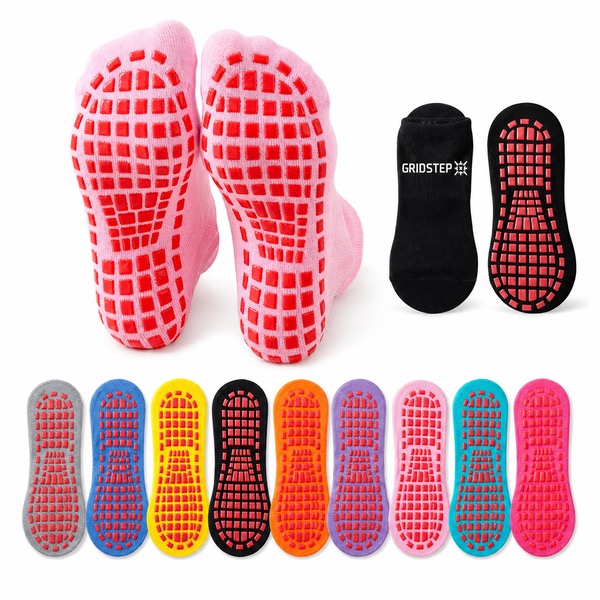 Lightweight Cotton PVC Mesh Socks for Trampolines