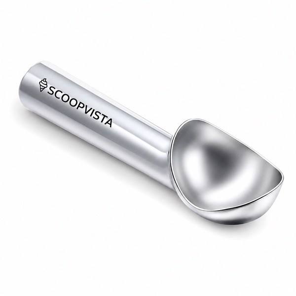 Lightweight Aluminum Alloy Ice Cream Server, 0.17 lb — Aluminum — Black