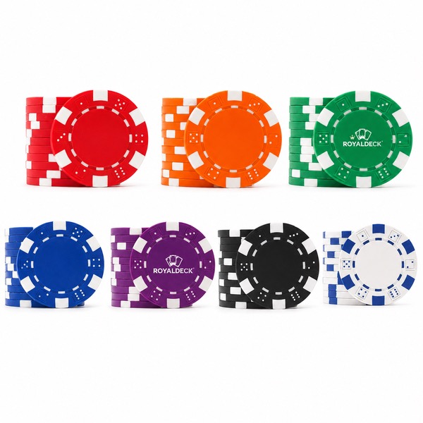 Metal Insert ABS Poker Chips 1.57 x 0.13 Inch