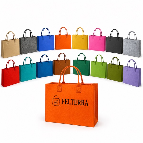 Two Size Felt Tote Bag for Women