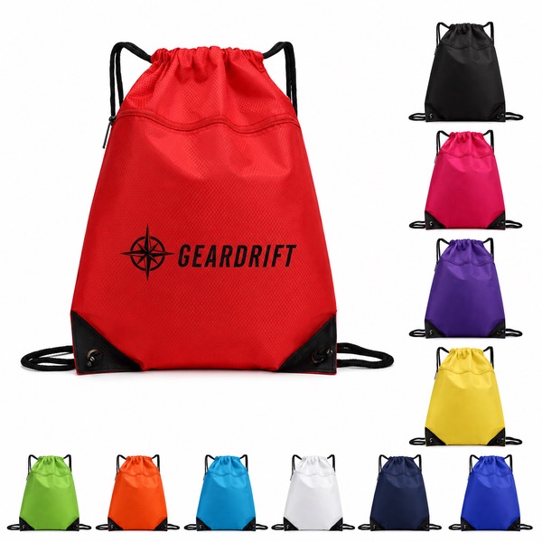 Water Resistant Drawstring Gym Equipment Bag