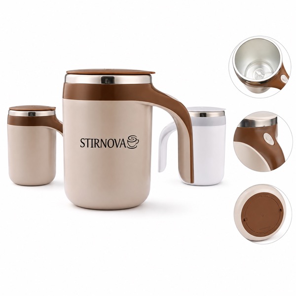 Portable 13oz Stainless Steel Measuring Cups — 304 Stainless Steel — White