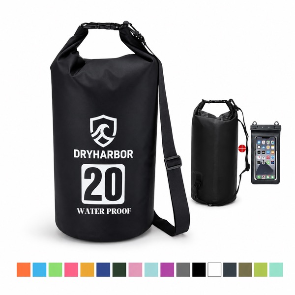 Water Resistant 20L Beach Dry Bag and Phone Case