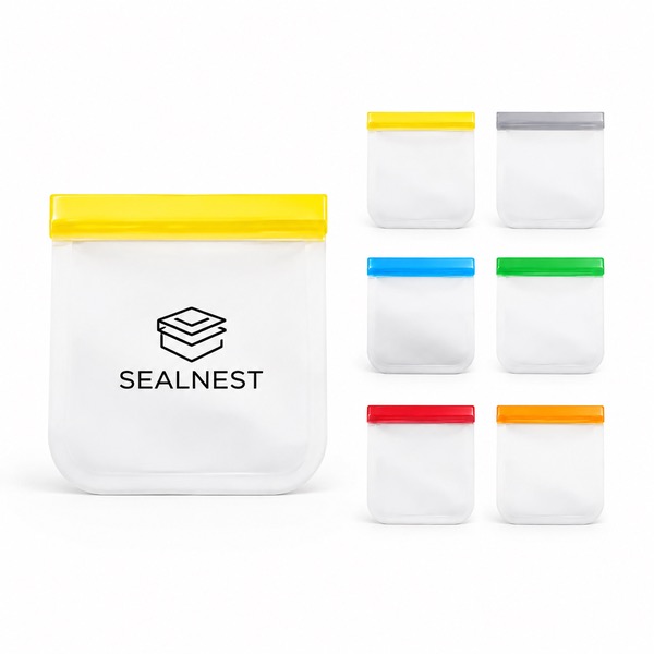 PEVA Snack and Travel Storage Bags with Ziplock
