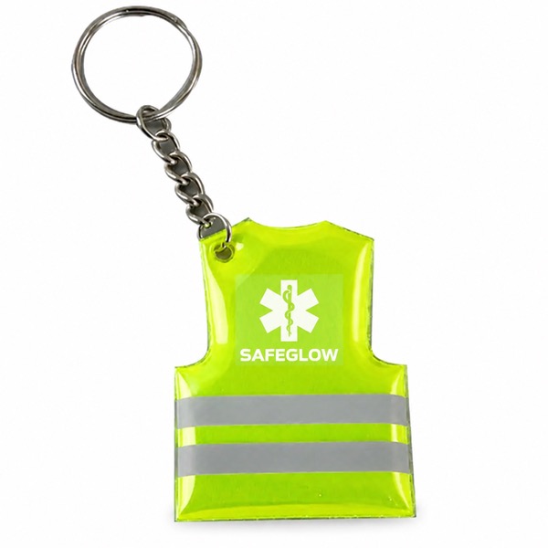 Small Reflective Keychain for Visibility