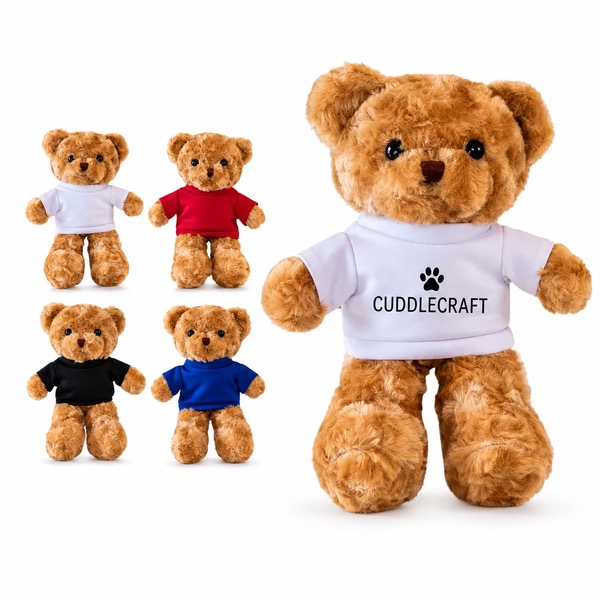 Soft PP Cotton Teddy Bear Promotional Plush Toy — Fleece — White