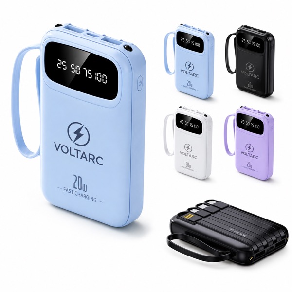 Compact ABS Charger with 20000mAh Capacity