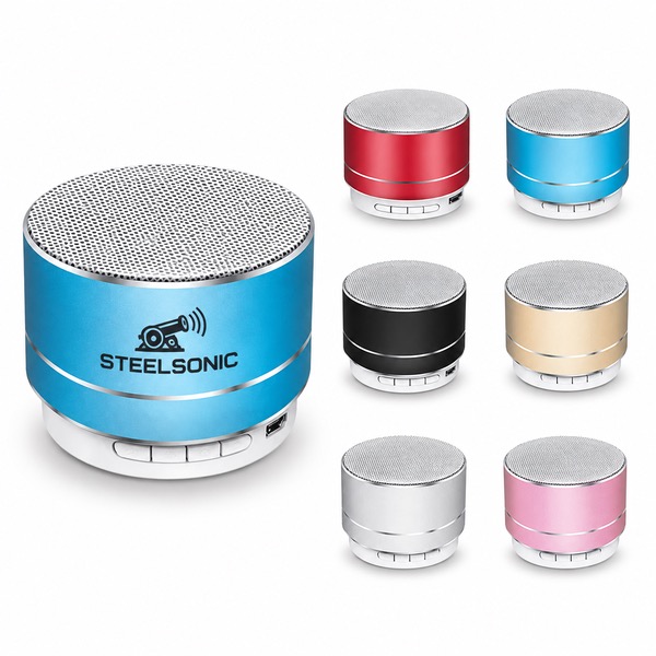 Compact Aluminum Wireless Speaker 2.76 x 2.76 x 2.17 Inch
