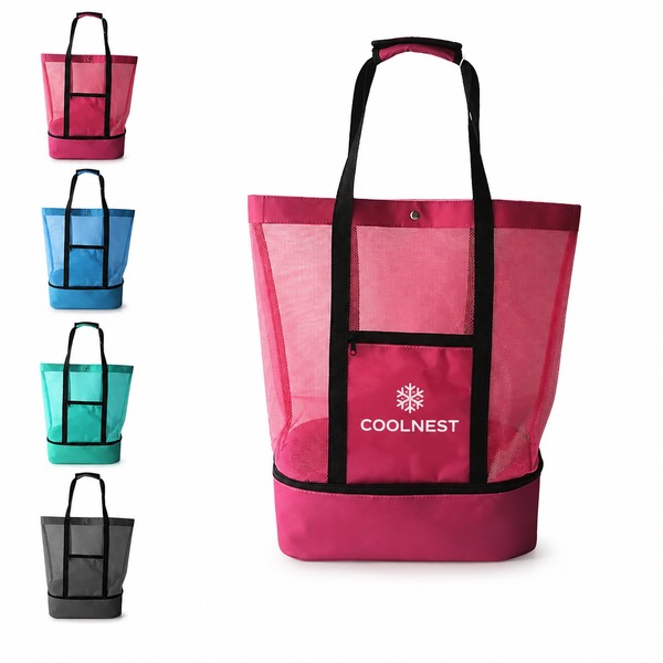 Thermal Oxford Cloth PEVA Mesh Food Cooler Bag