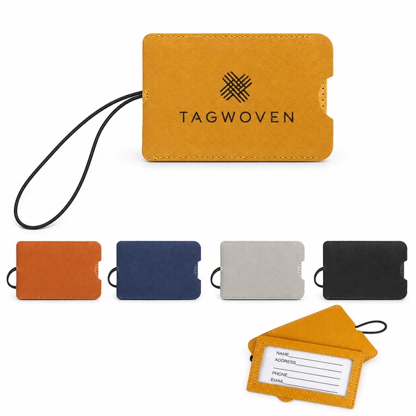 Sleek Travel Luggage Tag in PU Leather