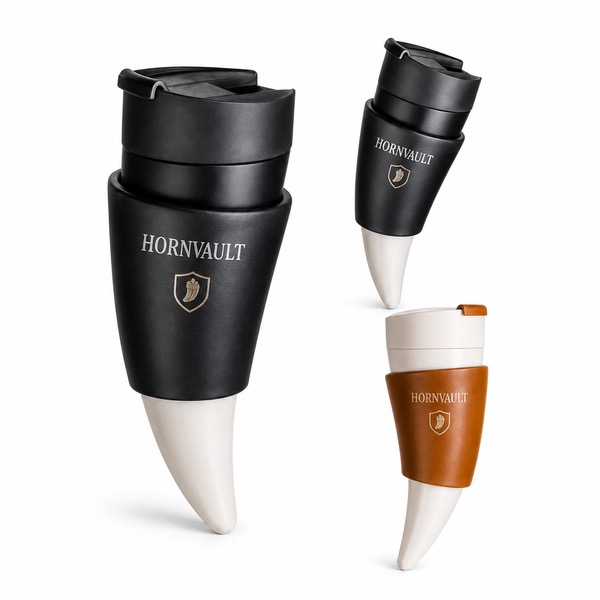 Stainless Steel 11oz Horn Cup With Insulation